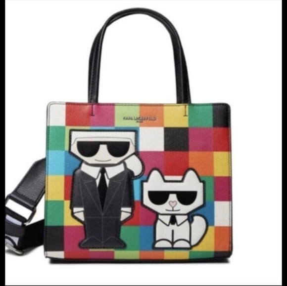 NWT Karl Lagerfeld Maybelle Satchel Multi Color - Picture 9 of 9